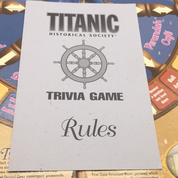 Titanic Historical Society Trivia Board Game Vintage 1998 - Picture 10 of 11